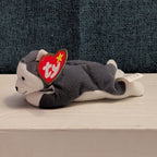 Ty Teenie Beanie Baby Nook the Husky 1999 McDonald's Plush Dog Grey White Tag