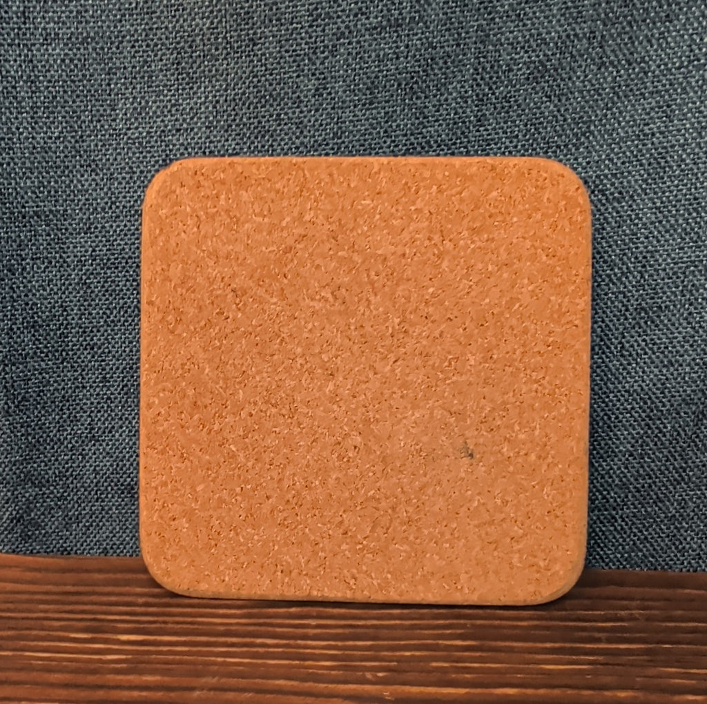 Christmas Tree Cork Back Coaster Holiday Decor Single