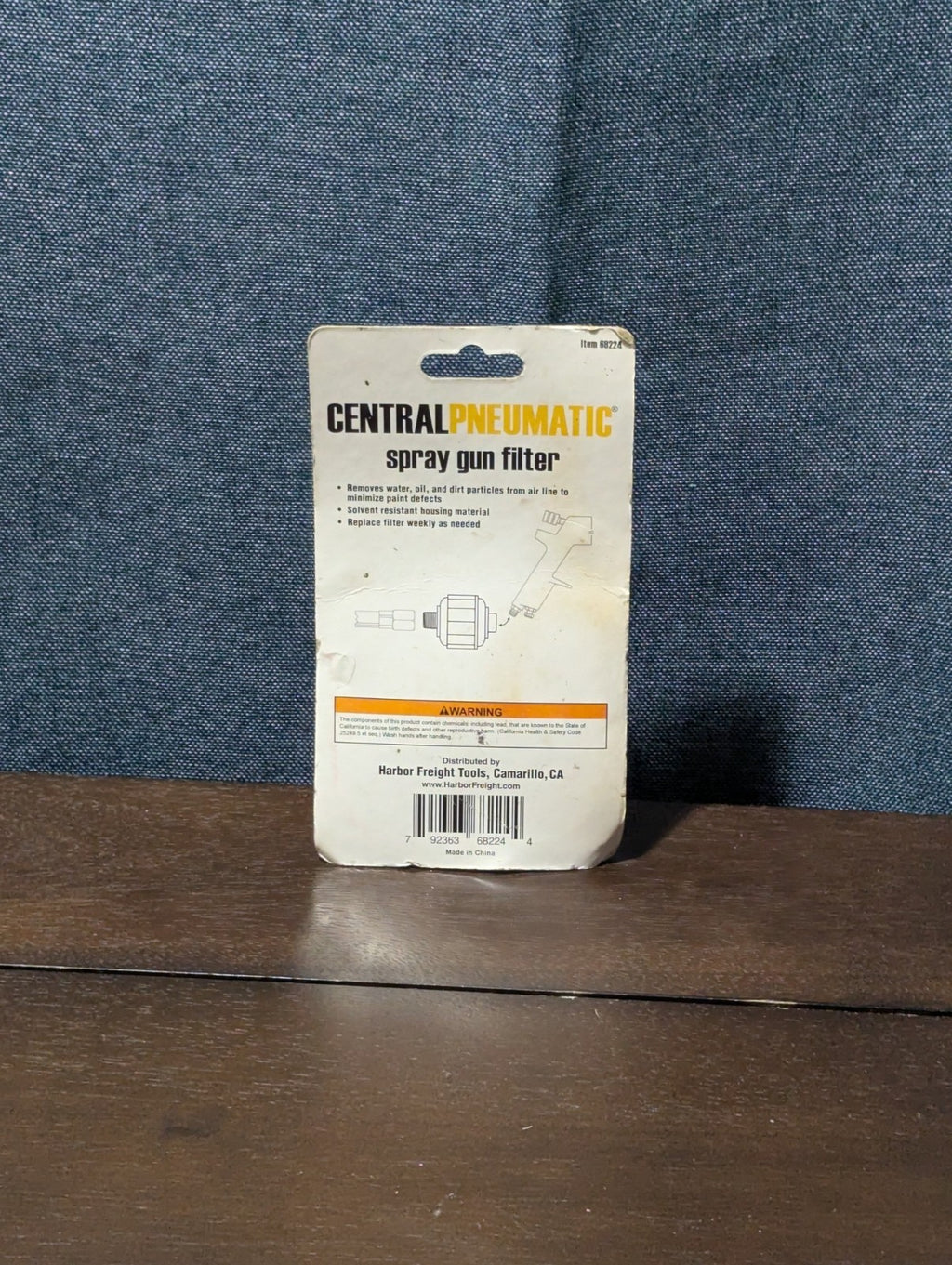2 Central Pneumatic Inline Spray Gun Filters | Water Trap 1/4" NPT | NOS 88224