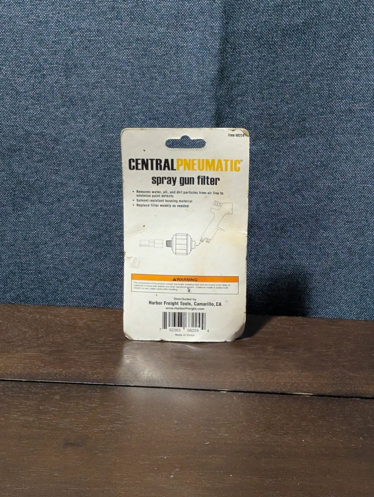 2 Central Pneumatic Inline Spray Gun Filters | Water Trap 1/4" NPT | NOS 88224