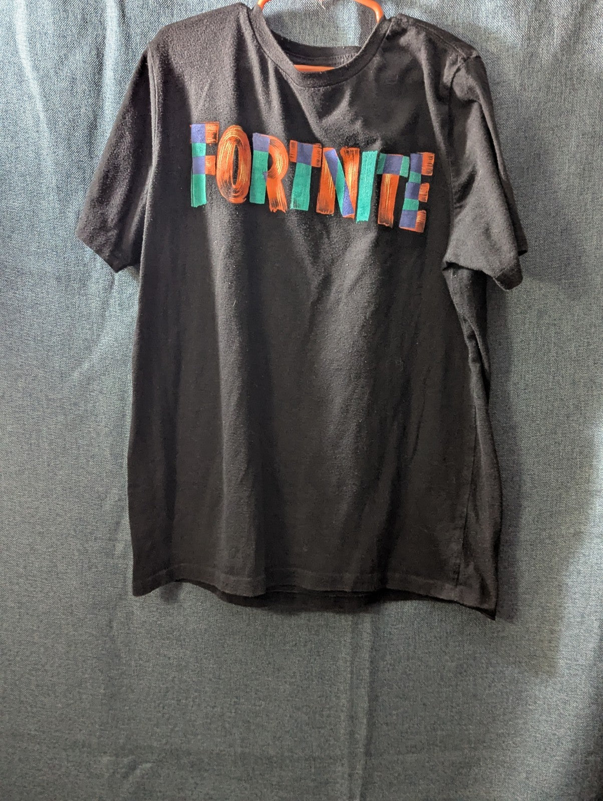 Set Of 2 Fortnite Boys T-Shirts Size L (10-12) Black Graphic Tees Gamer Shirts