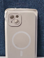 iPhone 14 Plus Case MagSafe Magnetic | Stone Beige Silicone | New