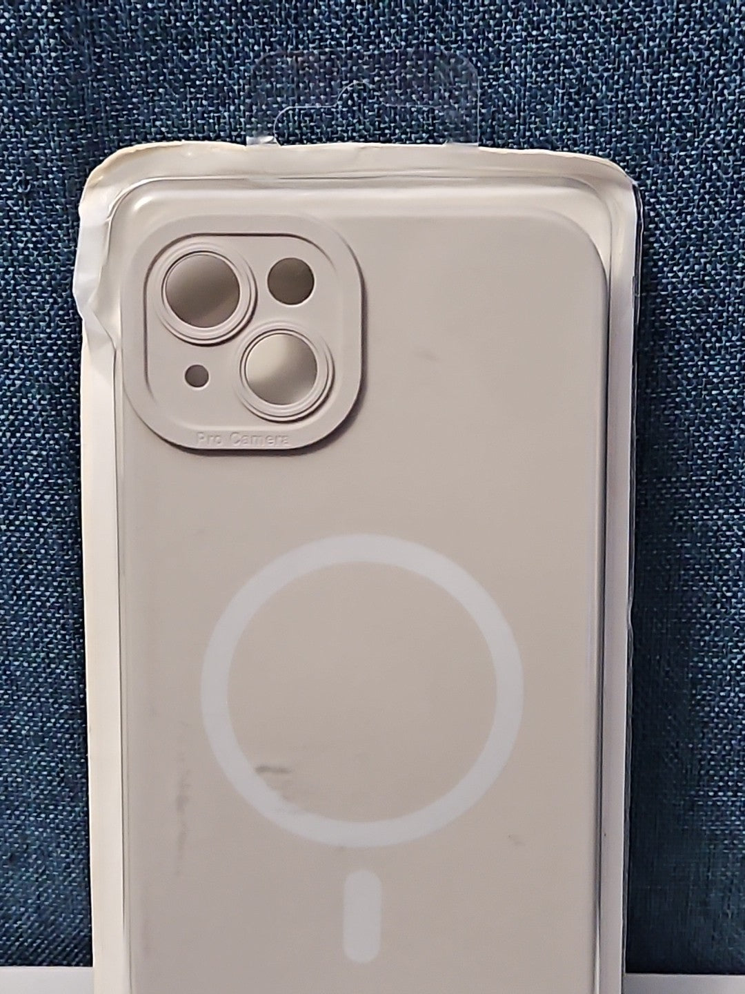 iPhone 14 Plus Case MagSafe Magnetic | Stone Beige Silicone | New