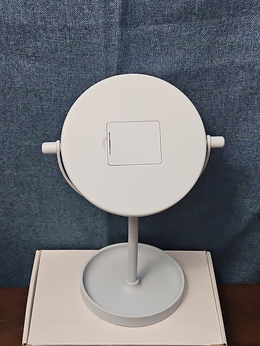 LED Tabletop Vanity Mirror 8.5" Round Makeup Mirror Jewelry Tray Base | Tested
