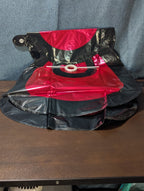 Set of 6 Giant Red Bow Foil Balloons | 34" Red & Black