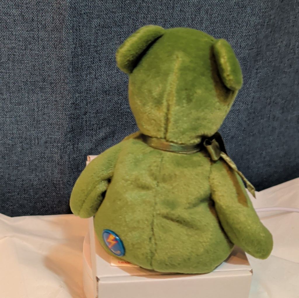 Ty Beanie Baby 2.0 Luckier the Irish Bear Green Shamrock 8" Plush