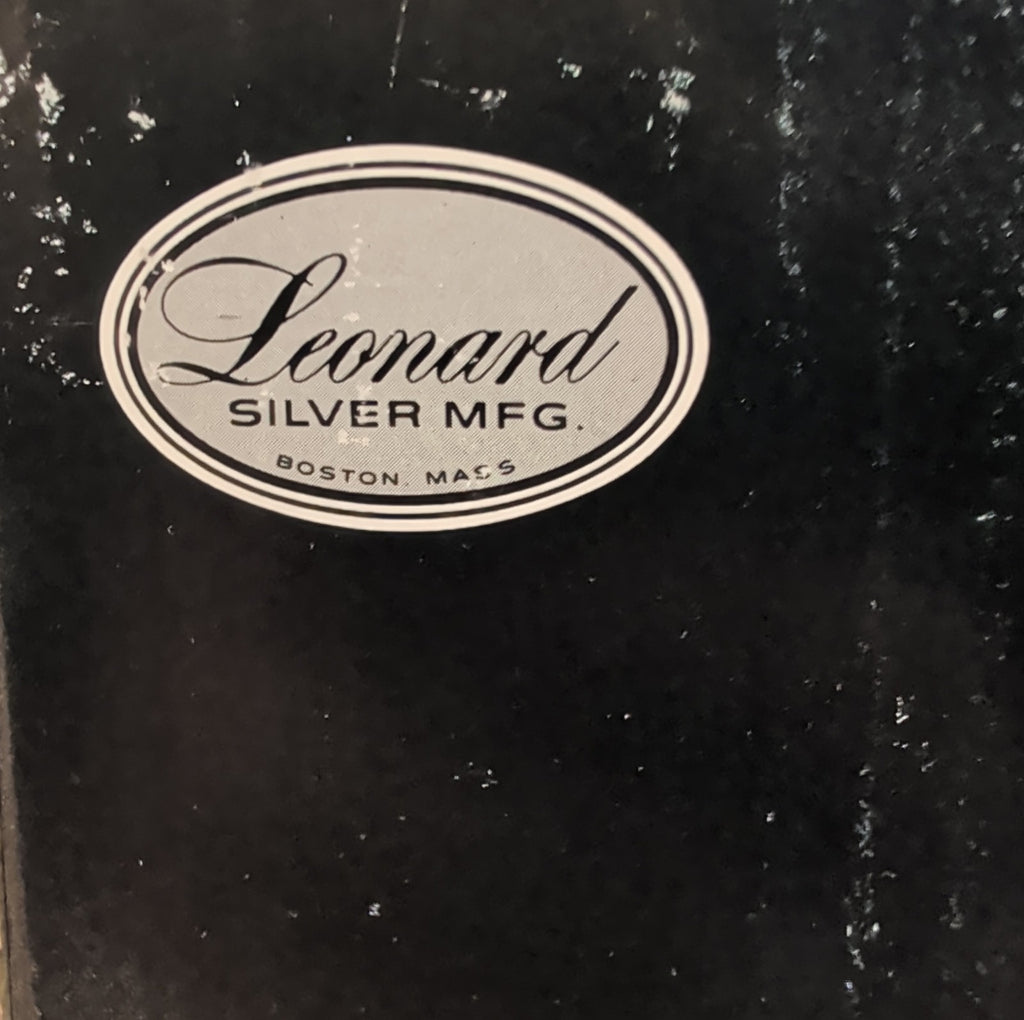 Leonard Silverplate 3 Tier Relish Tray Glass Insert Vintage New Open Box
