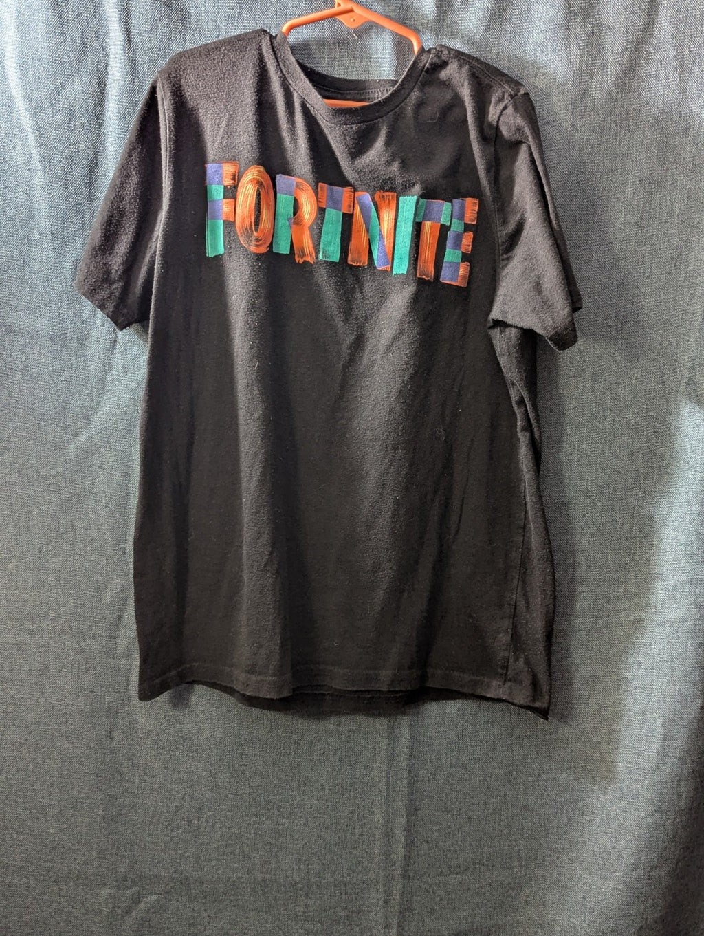 Set Of 2 Fortnite Boys T-Shirts Size L (10-12) Black Graphic Tees Gamer Shirts