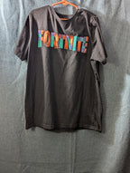 Set Of 2 Fortnite Boys T-Shirts Size L (10-12) Black Graphic Tees Gamer Shirts