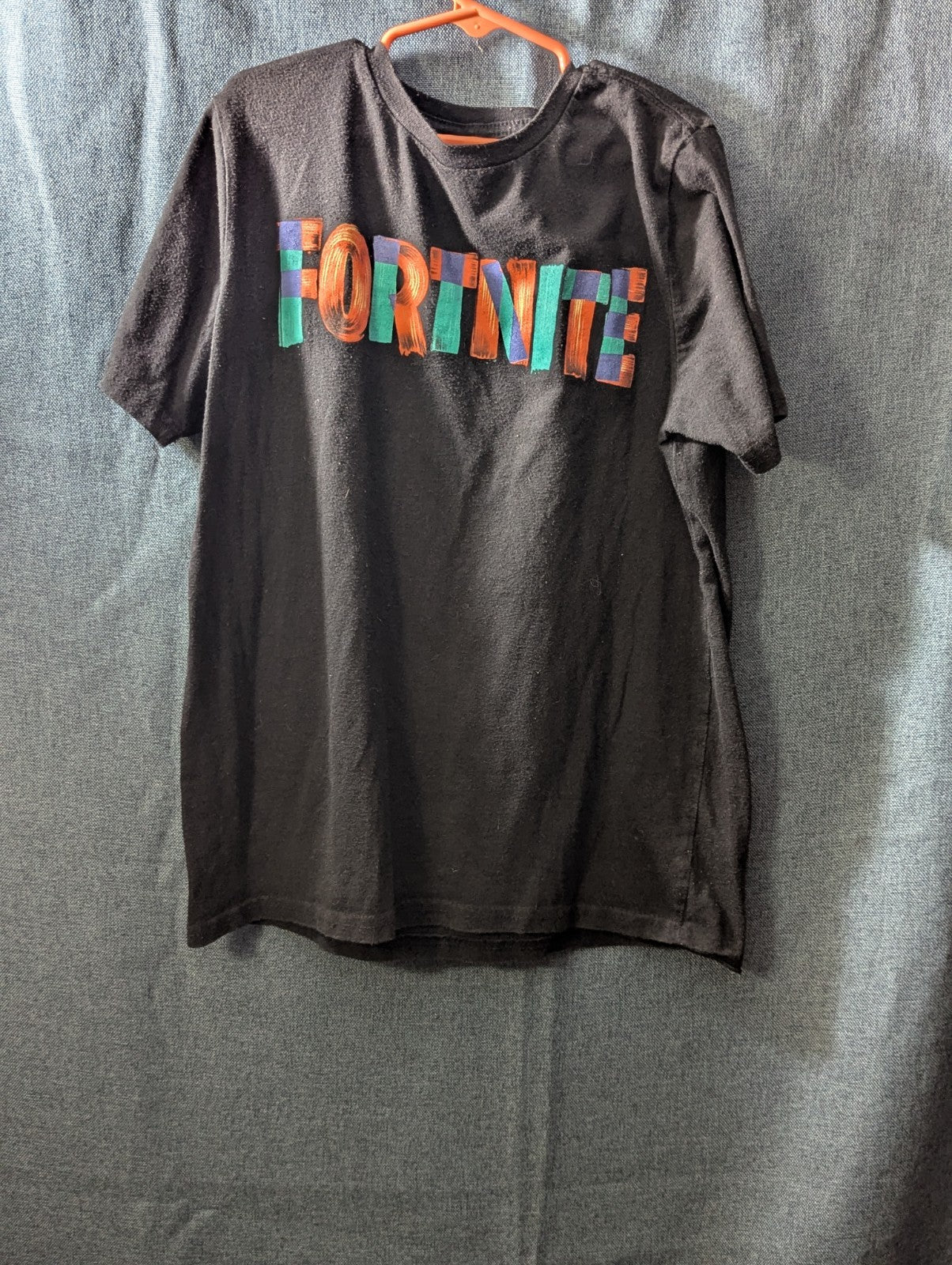 Set Of 2 Fortnite Boys T-Shirts Size L (10-12) Black Graphic Tees Gamer Shirts