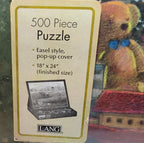 Vintage Lang Christmas Puzzle 500 pc Factory Sealed New Pop Up Easel Box 1982