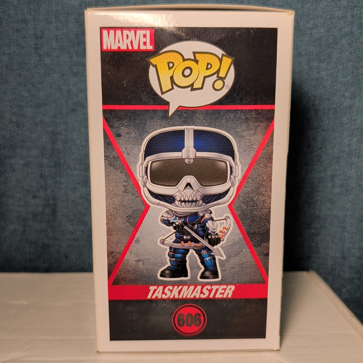 ​Funko Pop Marvel Black Widow Taskmaster #606  with Bow in Box with Protector