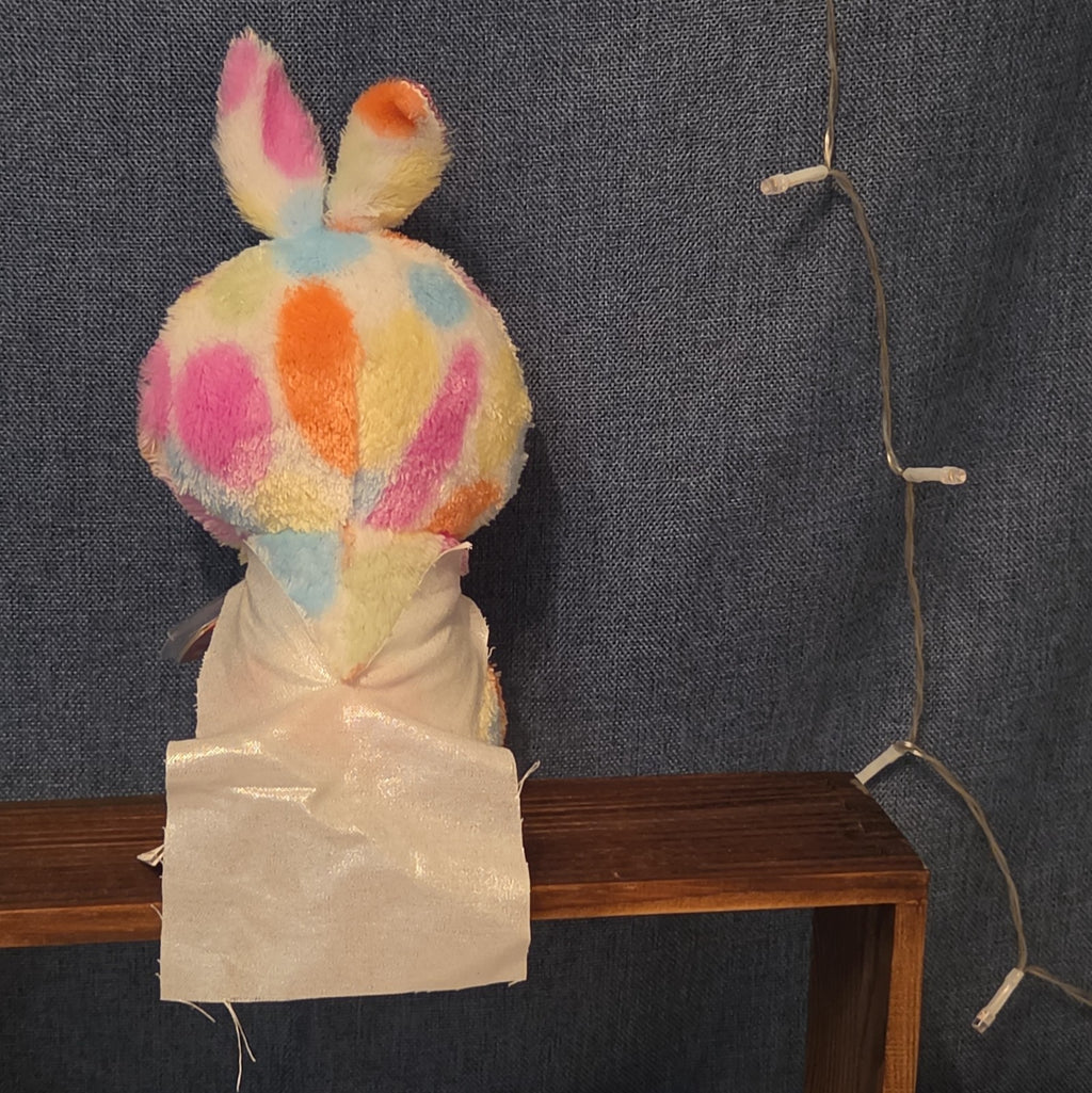 Ty Beanie Boos Bloomy Pastel Bunny Plush 6" Glitter Eyes Easter Bunny