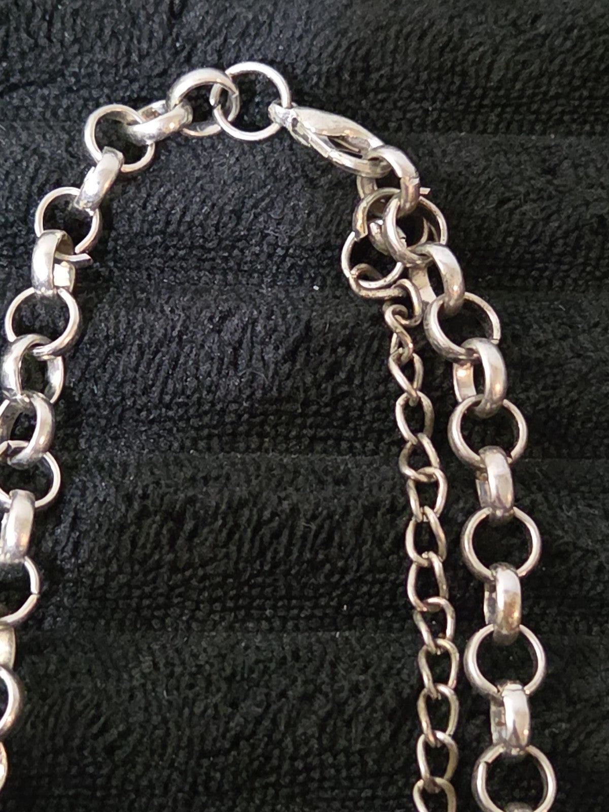 Silver Tone Chunky Crystal Bib Statement Necklace