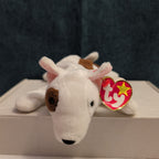 Ty Beanie Baby Butch Bull Terrier Dog 1999 Retired Plush TAG CREASE Clean 4227