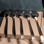 Hampton Silversmiths PORTFOLIO Glossy Spoons Set of 5 | 18/0 Stainless 208