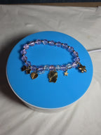 Kawaii Kitty Pink Beaded Stretch Charm Bracelet Y2K