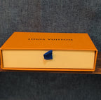 Authentic Louis Vuitton Empty Yellow Drawer Gift Box 5.5x4" Wallet Case