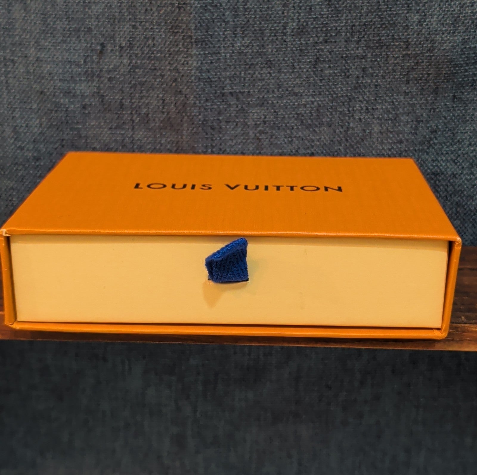Authentic Louis Vuitton Empty Yellow Drawer Gift Box 5.5x4" Wallet Case