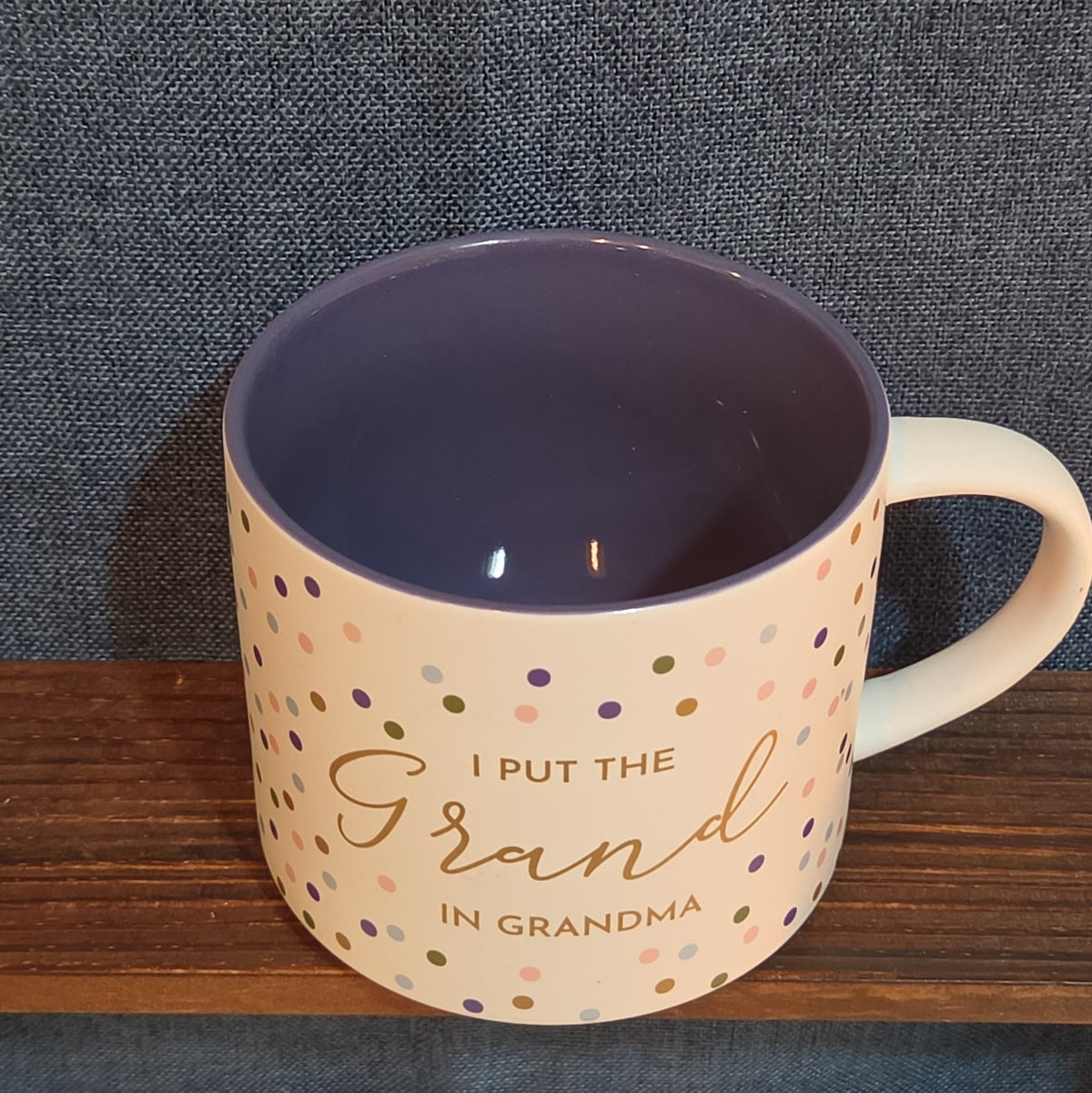 Threshold Grand In Grandma 16oz Stoneware Coffee Mug Dotted