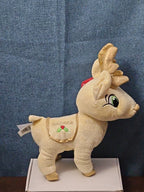 Sugar Loaf Santa’s Classic Reindeer | DASHER White Gold Sparkle Plush | Rare
