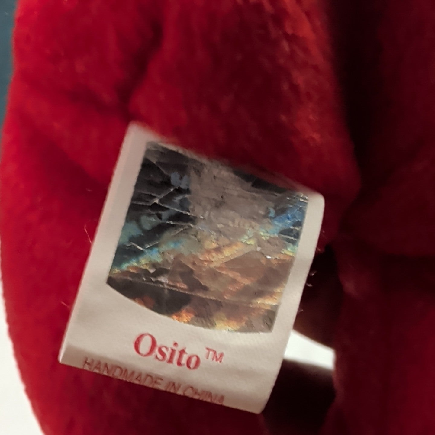 ​Ty Beanie Baby Osito Mexico Red Bear 1999 Retired Flag Chest Mint Tags 04244