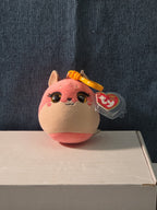 TY Roxie the Fox Squish-A-Boos Mini 3" Clip Plush MWMT with Tag Protector NEW