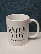 Witch City Salem Massachusetts Coffee Mug | Artistic Souvenir Tea Cup | White