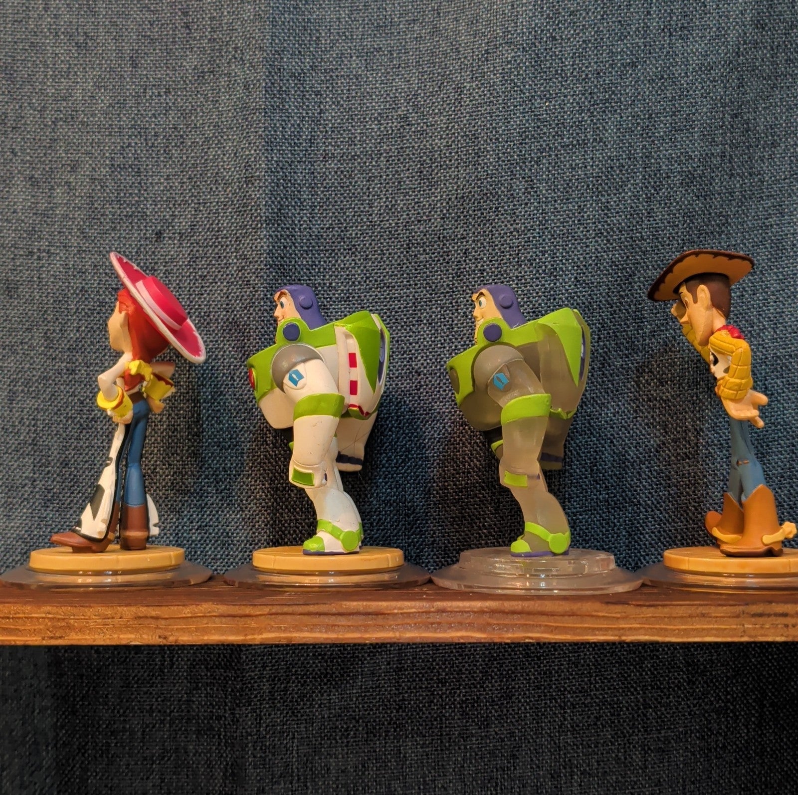 Disney Infinity 1.0 Toy Story 4 Figures Jessie Buzz Buzz Crystal Variant Woody