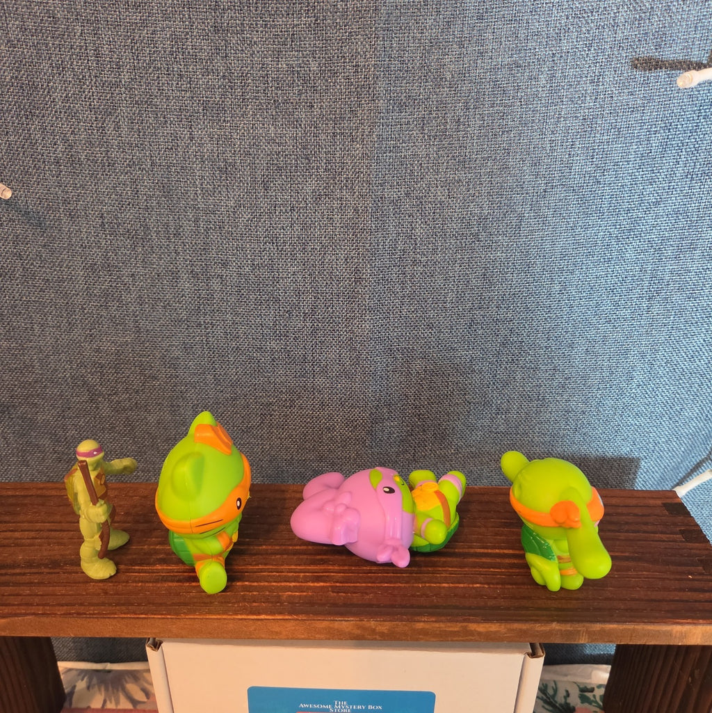 McDonalds Sanrio TMNT Happy Meal Toy Lot 4 Plastic Figures 2025