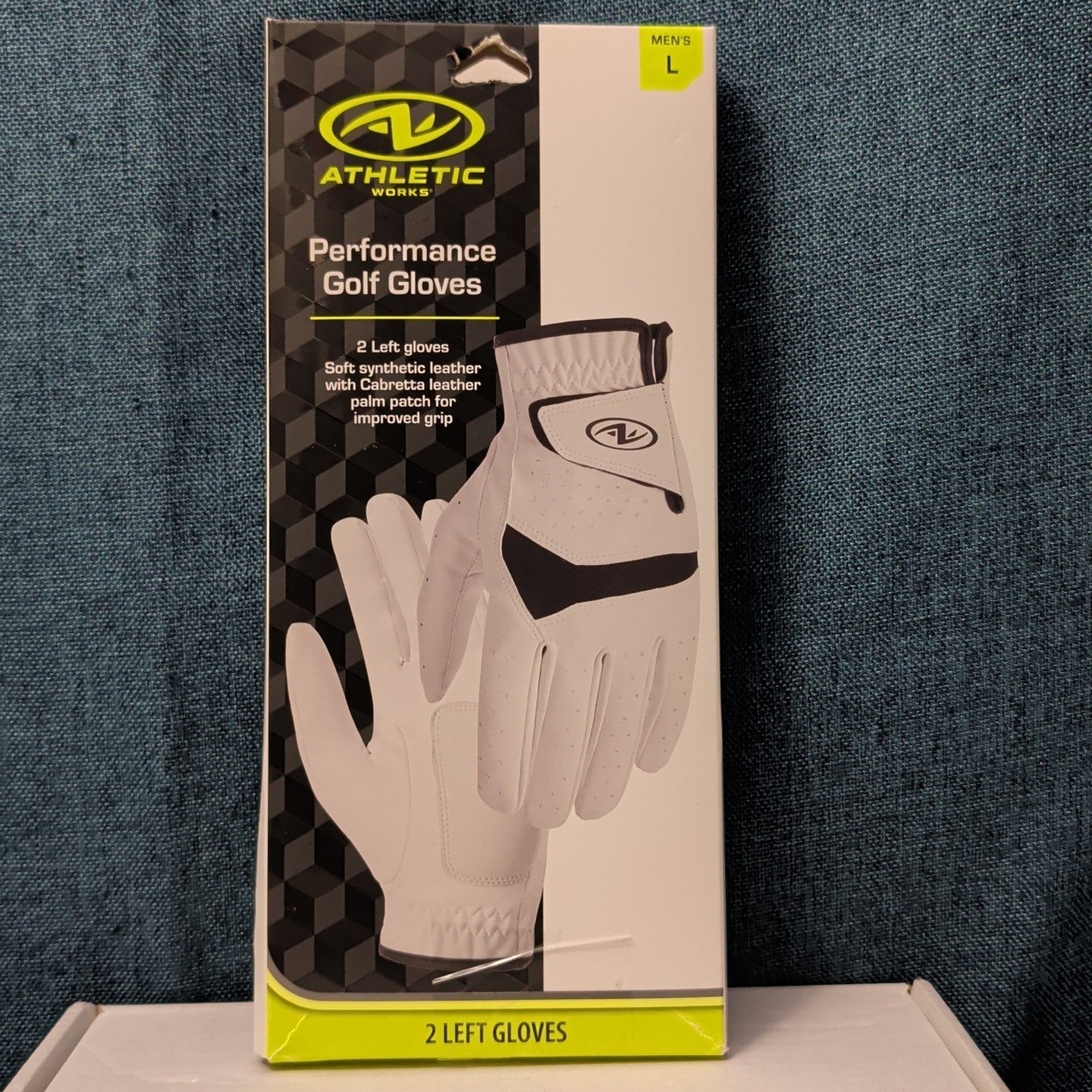 NEW Athletic Works Performance Golf Gloves 2-Pack | Size L | 2 Left Hand Gloves