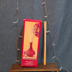Pier 1 Imports Apple Cinnamon Reed Diffuser Red Glass