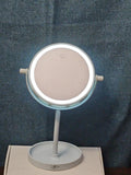 LED Tabletop Vanity Mirror 8.5" Round Makeup Mirror Jewelry Tray Base | Tested