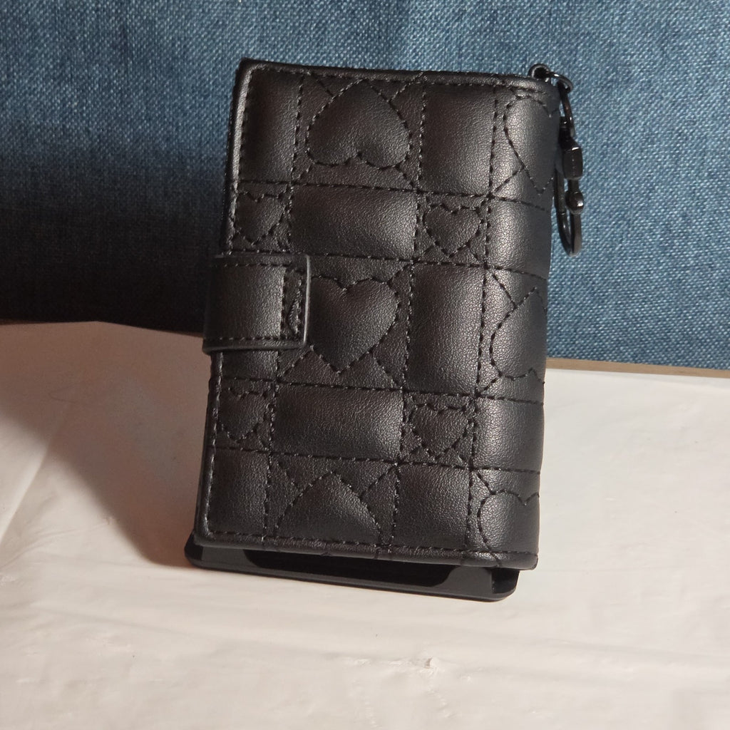 Betsey Johnson Luv Betsey Heart Quilted Wallet Y2K Goth