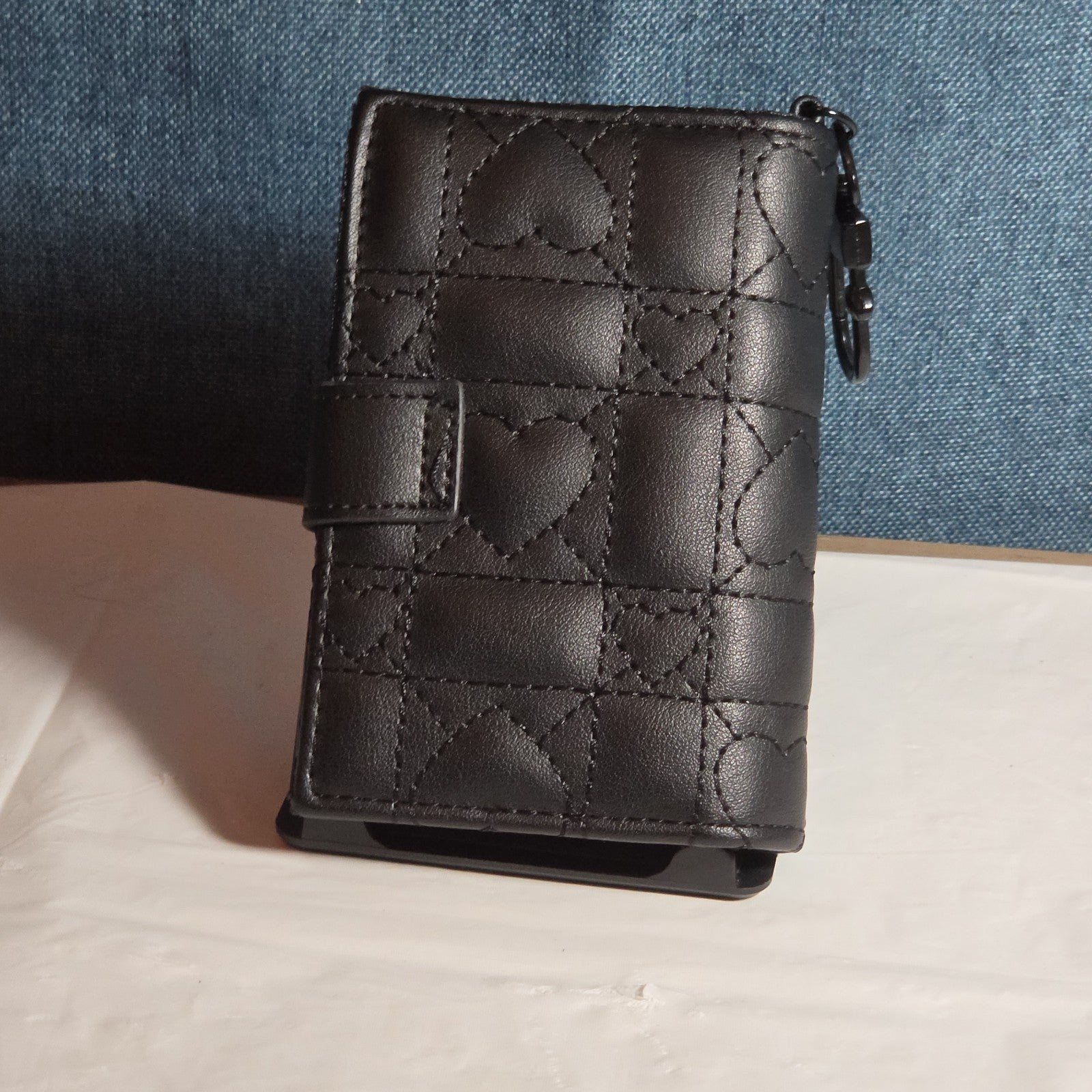 Betsey Johnson Luv Betsey Heart Quilted Wallet Y2K Goth