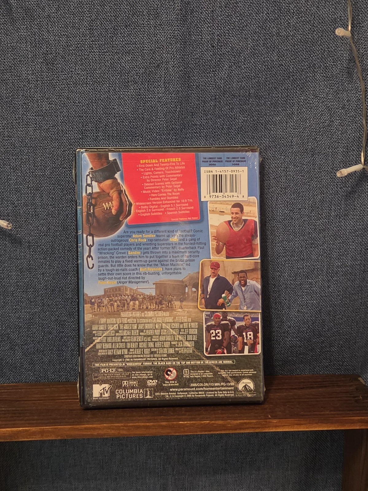 Paramount The Longest Yard DVD Widescreen 2005 Adam Sandler