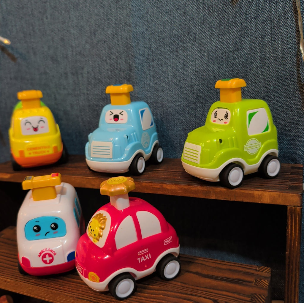 5Pc Pull Back Toy Car Set Toddler Kawaii Push Play