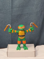 Teenage Mutant Ninja Turtles TMNT Stretch N Shout Michelangelo Talking Figure