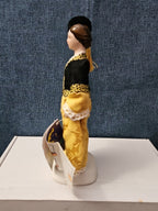 Vintage Evelt Themis Porcelain Doll | Handmade in Greece | Traditional Costume |