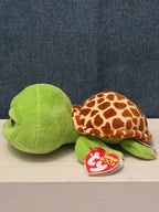 Ty Beanie Boos Zippy Green Turtle 6" Stuffed Animal Toy Gold Glitter Eyes MWMT