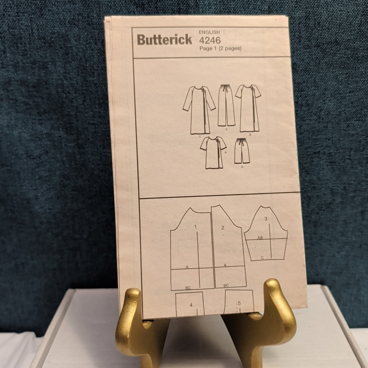 Butterick B4246 Sewing Pattern Adaptive Special Needs Gown Pants Unisex