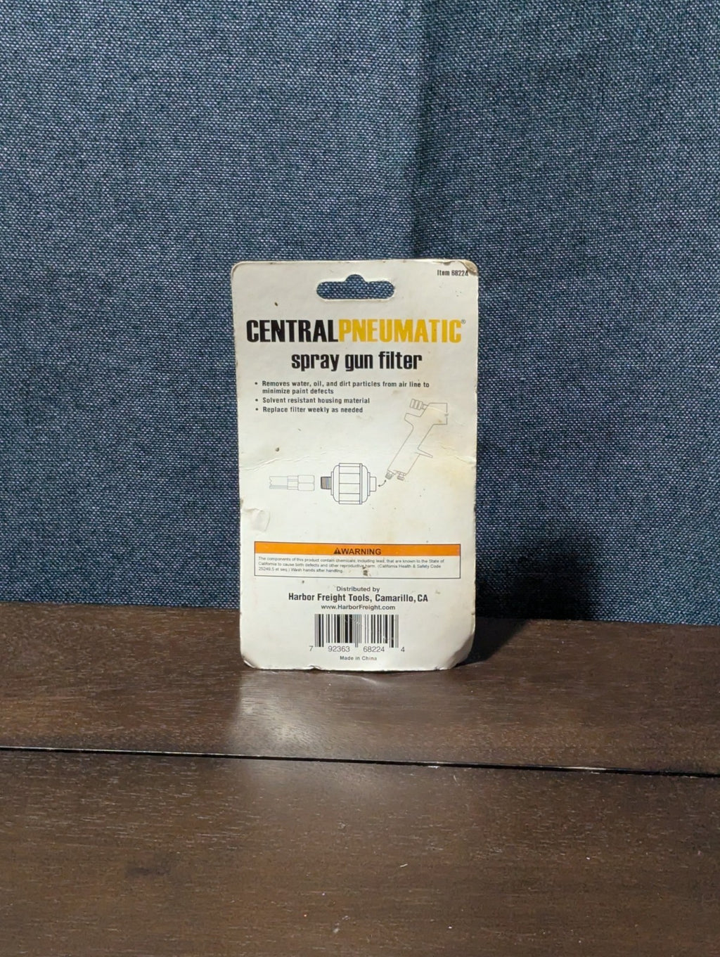 2 Central Pneumatic Inline Spray Gun Filters | Water Trap 1/4" NPT | NOS 88224