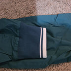 1/4 Zip Pullover Green Jacket Retro Slouchy Size S Casual Windbreaker