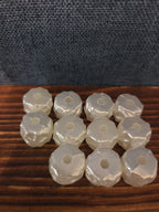 Chunky White Faux Pearl Beads 11pc Craft