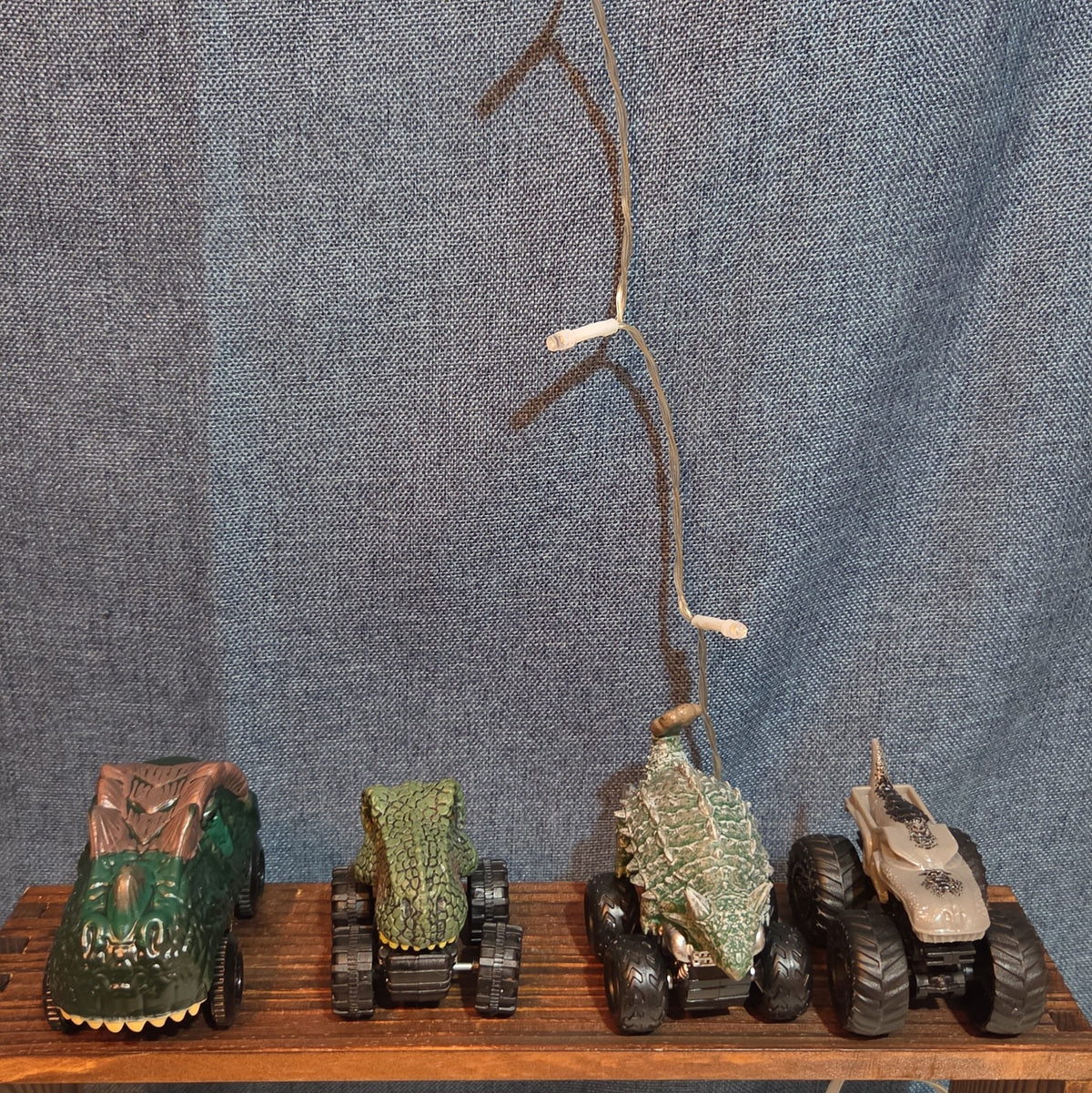 Lot Of 7 Dinosaur Monster Trucks, Vehicles Plastic