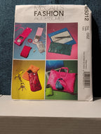 McCall's M5012 Fashion Accessories Pattern 2005 | Tote Checkbook Keyring | UNCUT