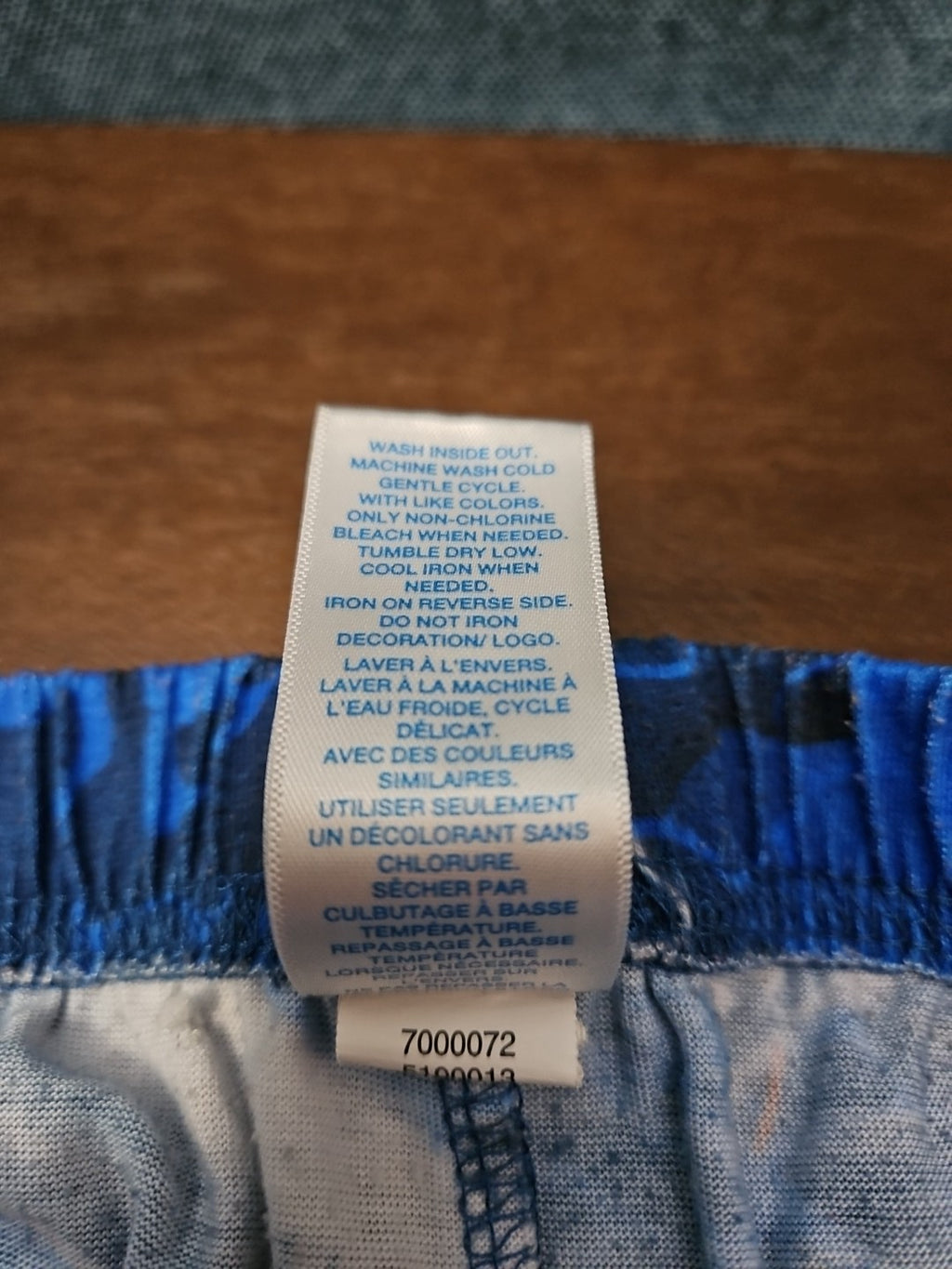 The Children's Place Boys Shark Sleep Shorts Size 7/8 Medium Blue Ocean Pajamas