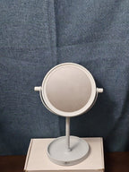 LED Tabletop Vanity Mirror 8.5" Round Makeup Mirror Jewelry Tray Base | Tested