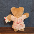 Wendy's Furskins Boone Bear Plush Plaid Outfit 1986 Vintage Holiday Tagged