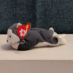 Ty Teenie Beanie Baby Nook the Husky 1999 McDonald's Plush Dog Grey White Tag